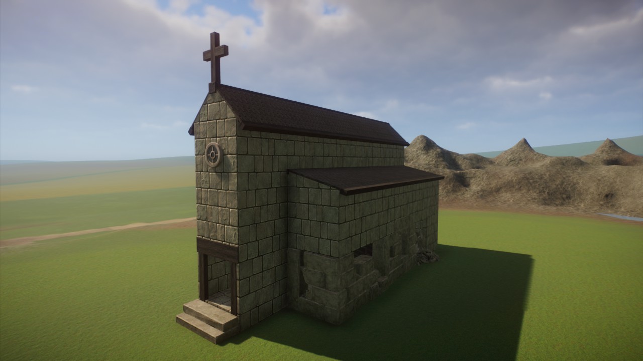Medieval Deteriorated Old Church