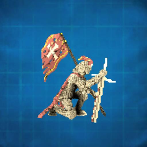 Adorany Reen's Defeated Knight Statue