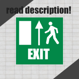 Exit sign