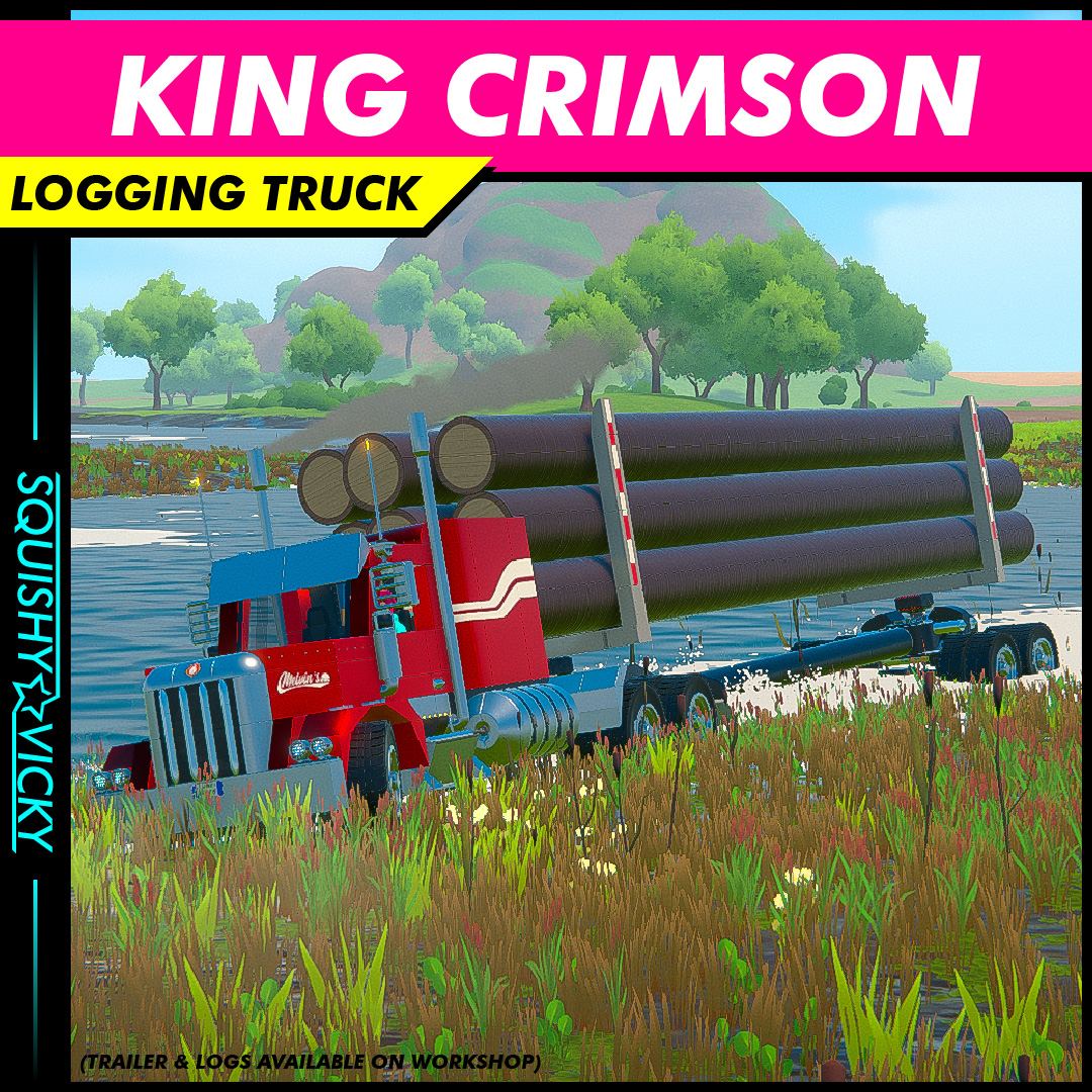 [SQUISHY] King Crimson - Logging Truck (Long Logs)