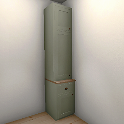 Rosemary Kitchen tall standing cabinet 50 cm left - Sage green