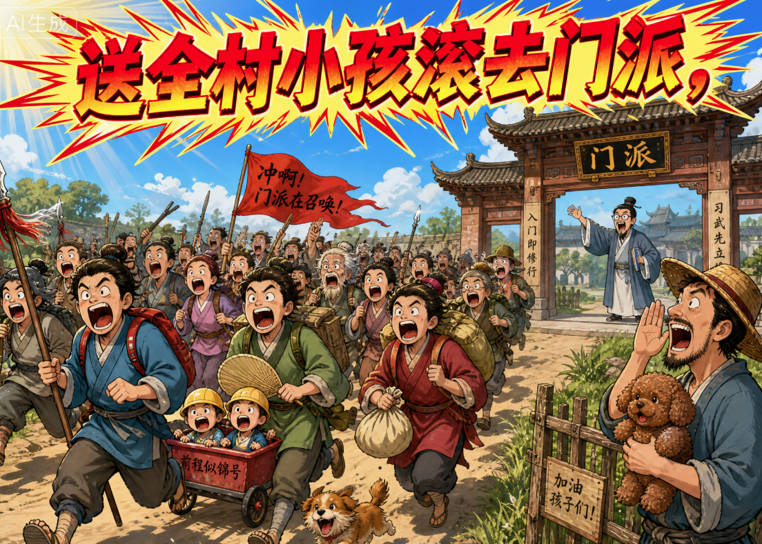 批量送孩子去门派