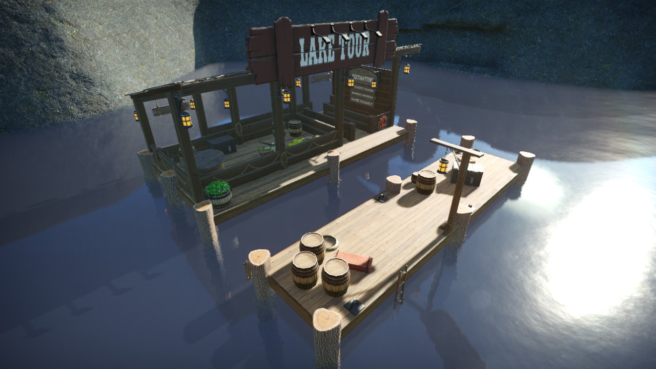 Island Adventure Boat Dock Skin preview