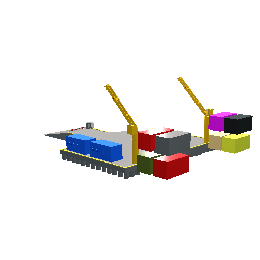 Port crane yard