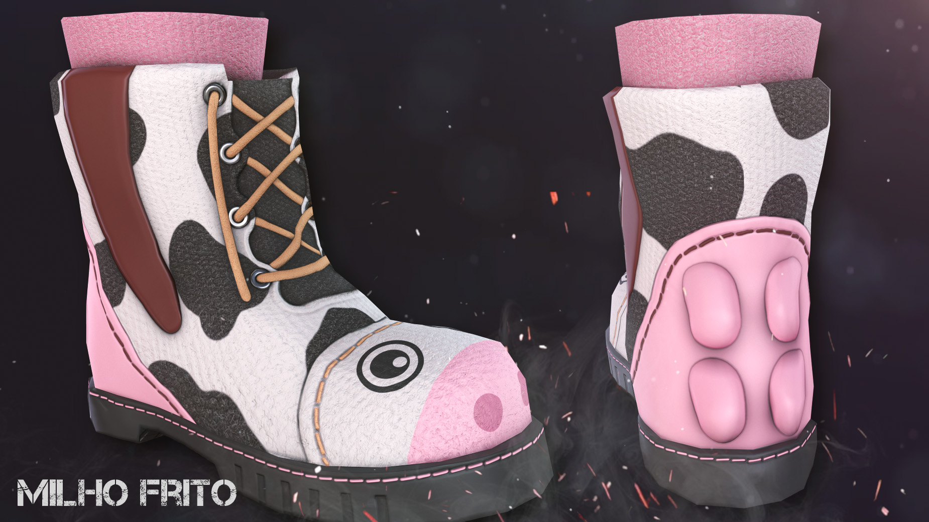 Cow Moo Flage Boots
