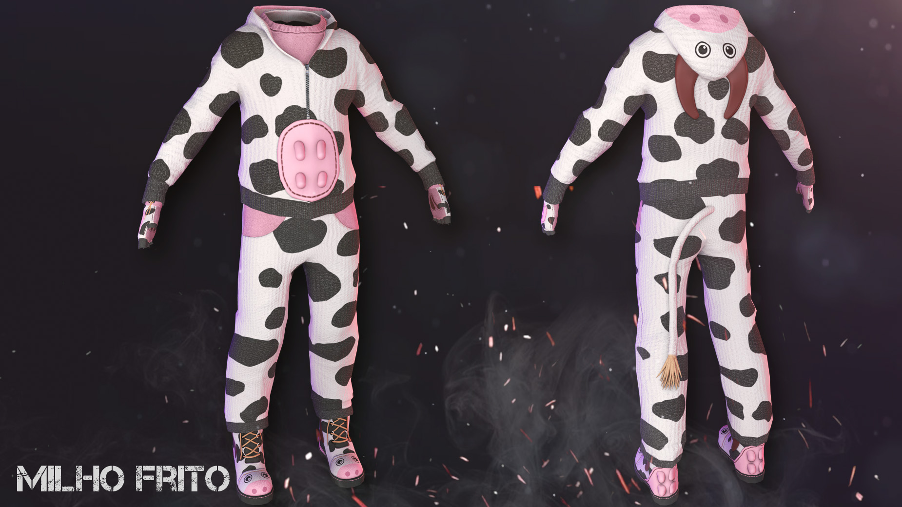 Cow Moo Flage Gloves