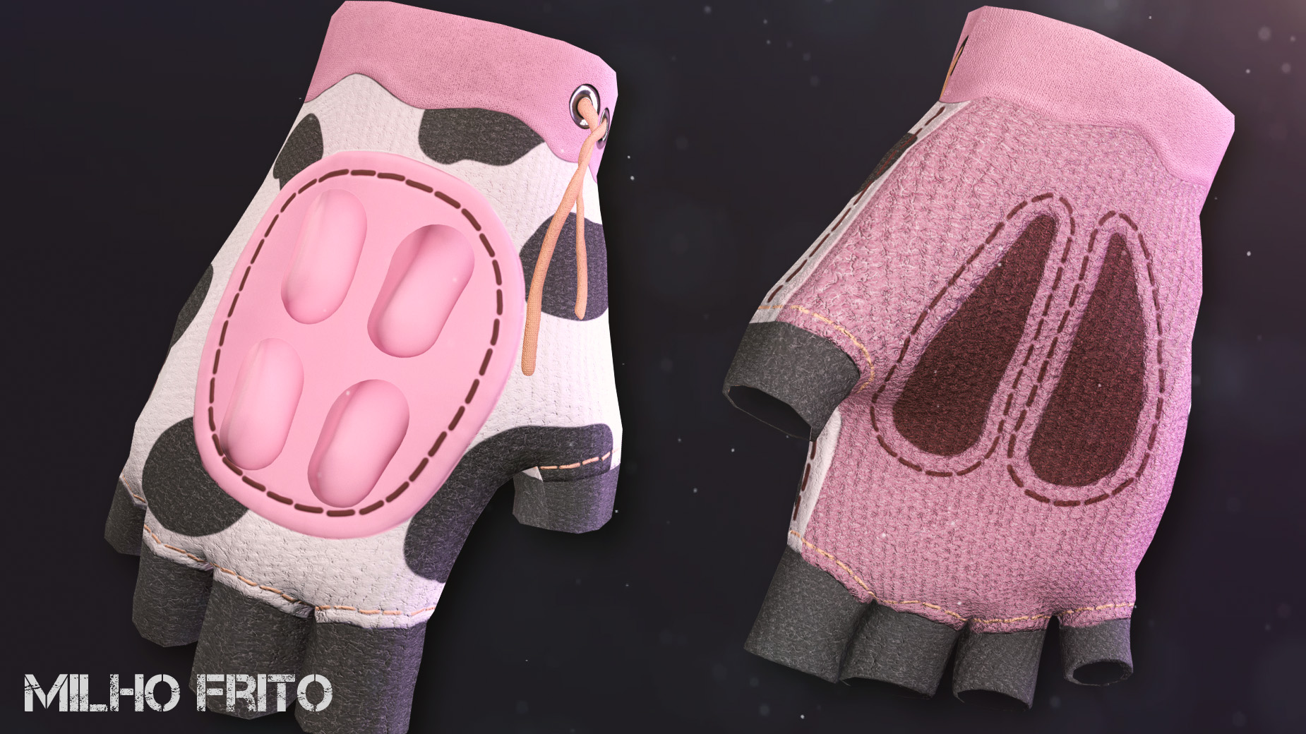 Cow Moo Flage Gloves