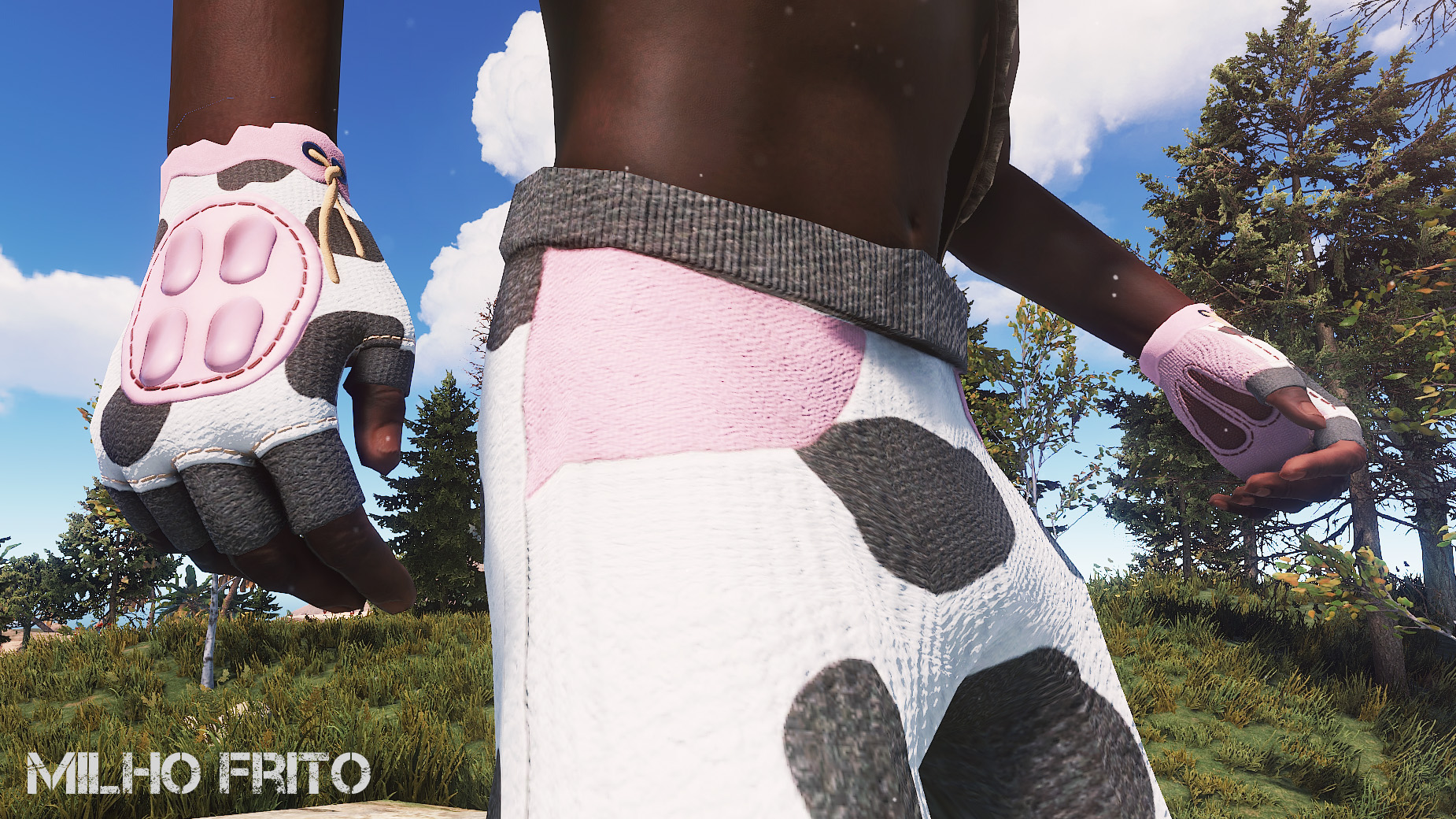 Cow Moo Flage Gloves