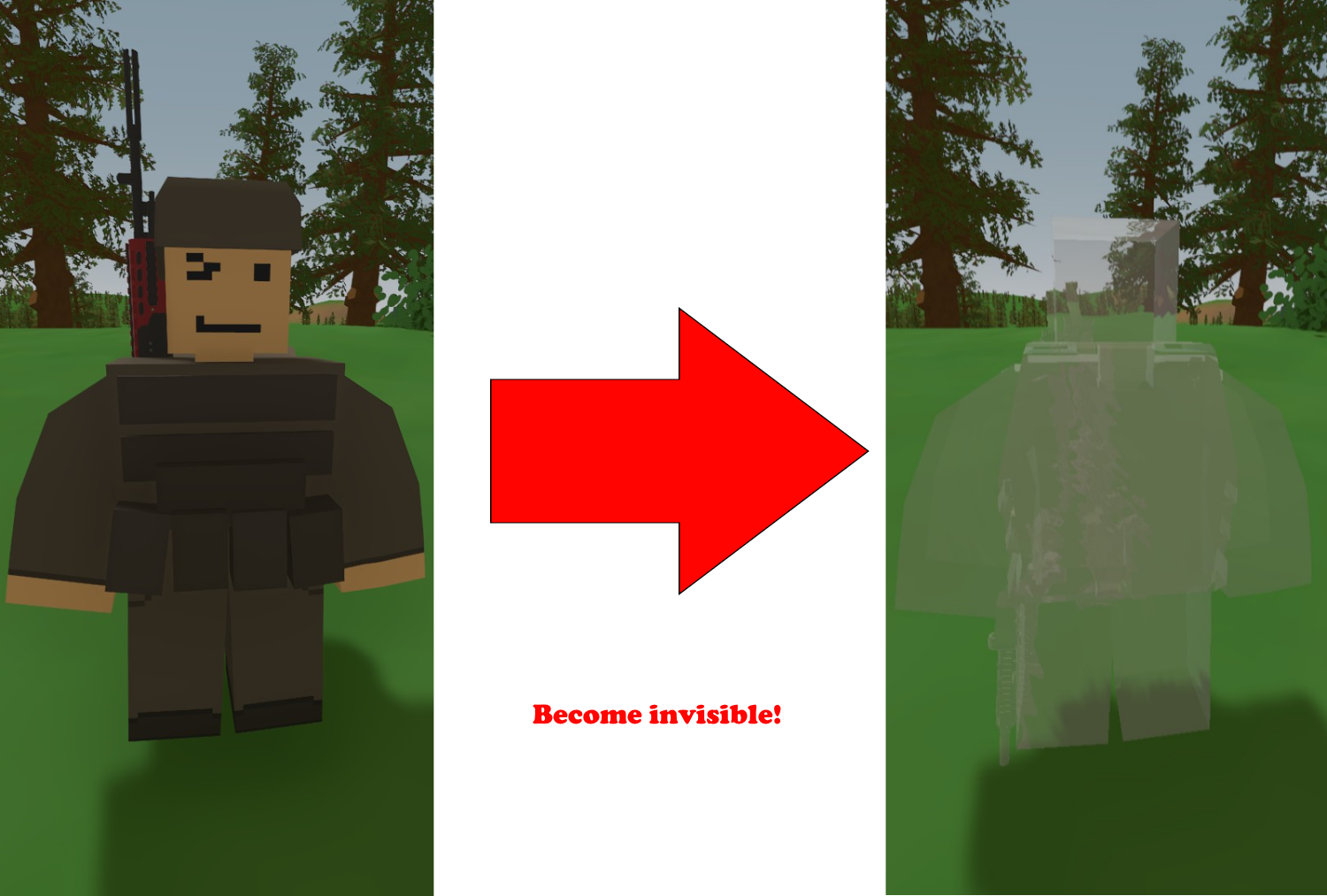 Sly and Laser's Invisible Armor