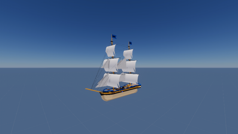 Merchant Brig (Blue)
