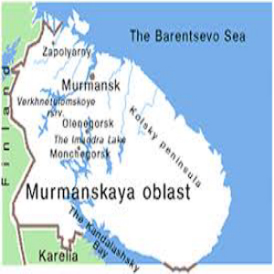 Murmansk region cities (Russia)