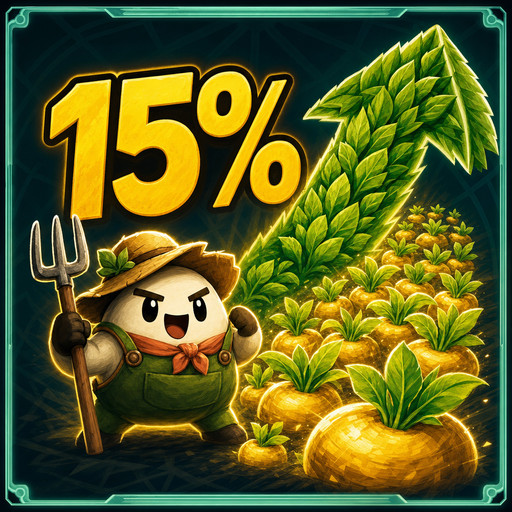 Stronger Harvesting - 15 Percent Per Wave
