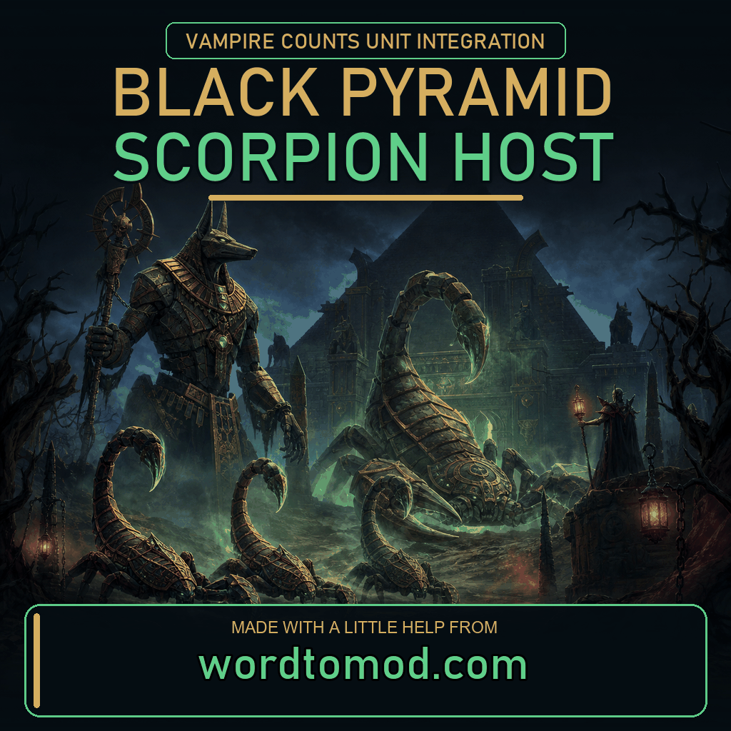 Black Pyramid Scorpion Host for Vampire Counts