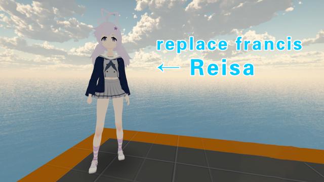Blue Archive Reisa（蔚蓝档案 宇沢玲纱）replace francis
