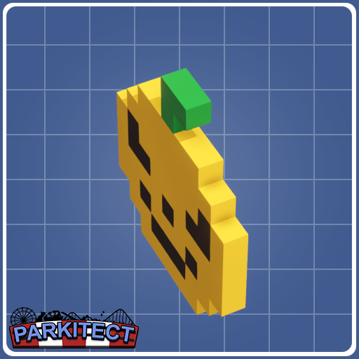 Evil Pumpkin Pixel Decor