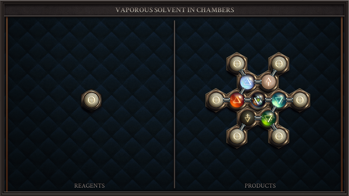 VAPOROUS SOLVENT IN CHAMBERS