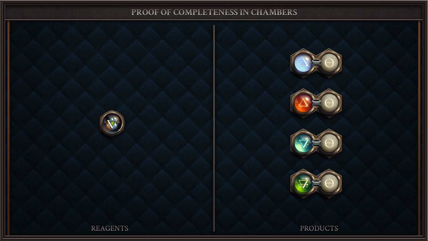 PROOF OF COMPLETENESS IN CHAMBERS