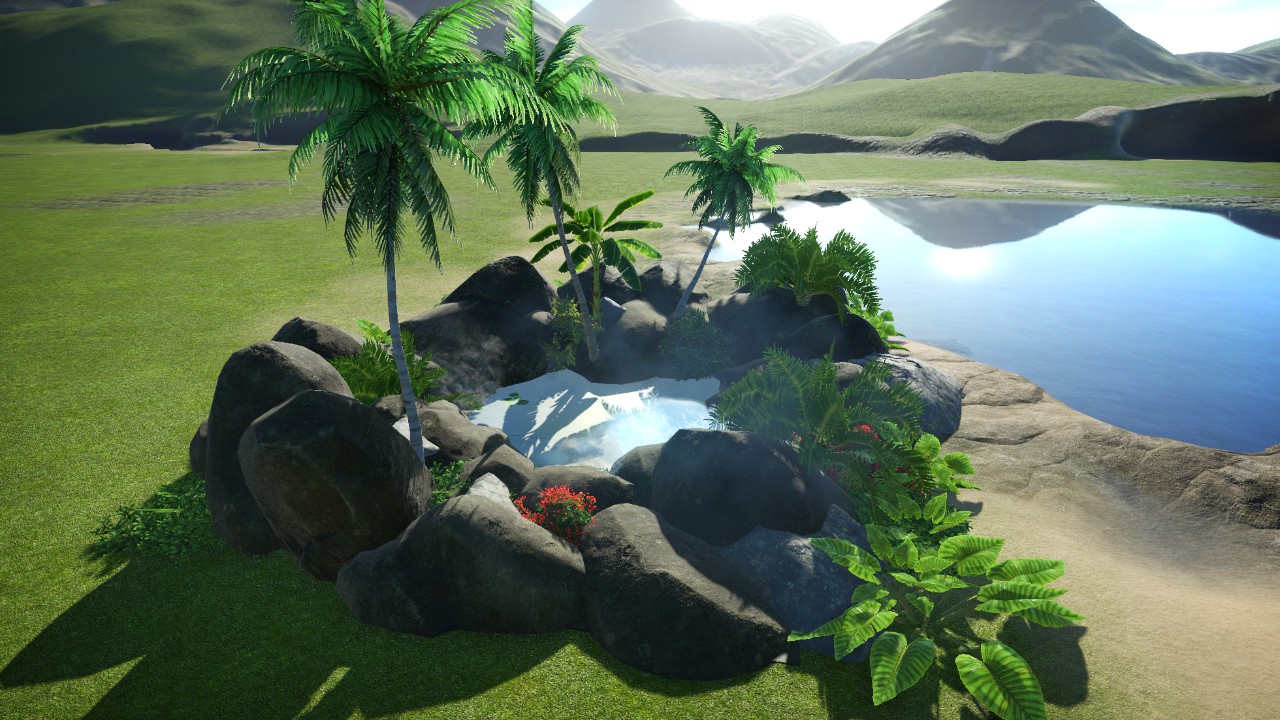Tropical Rock Pool Oasis