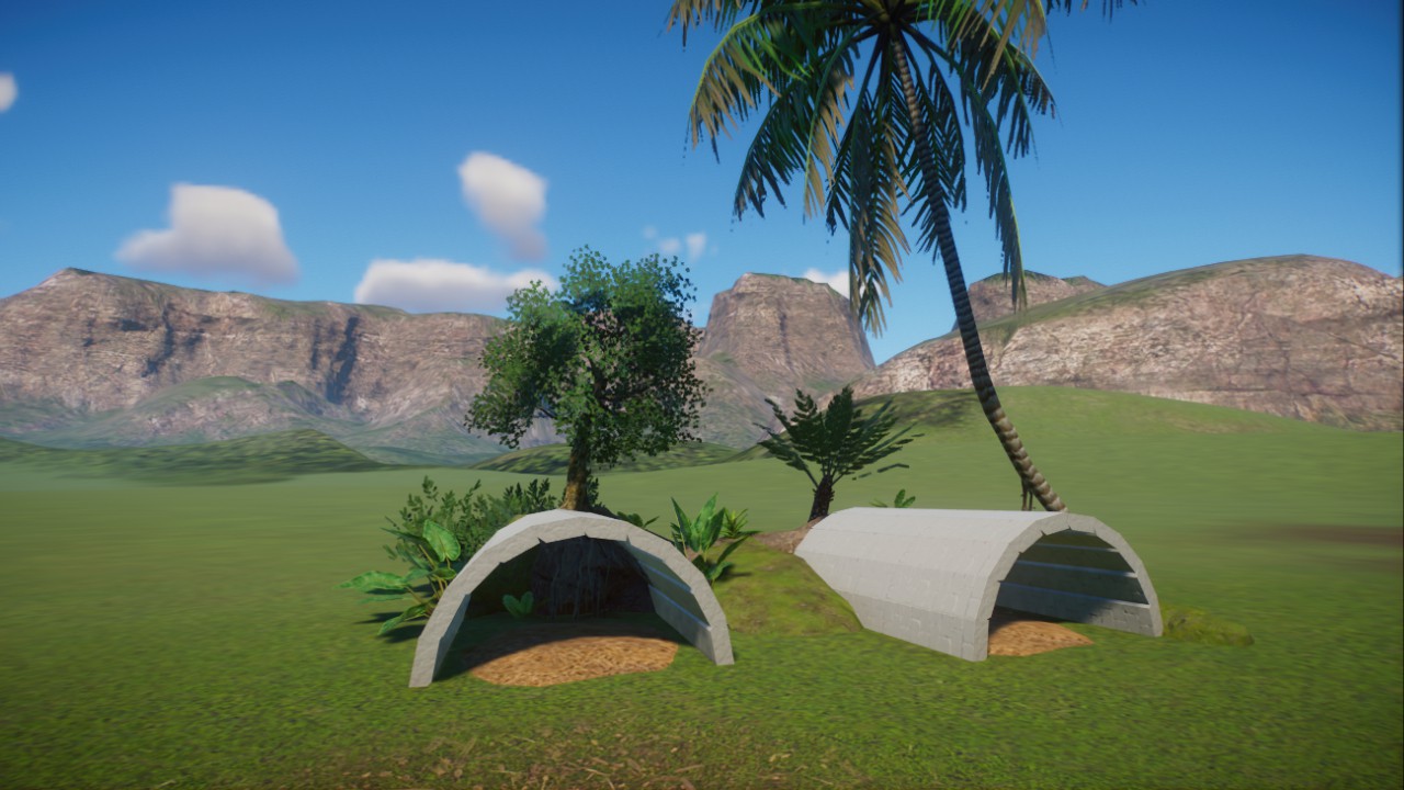 Tiny Tropical Concrete Shelter