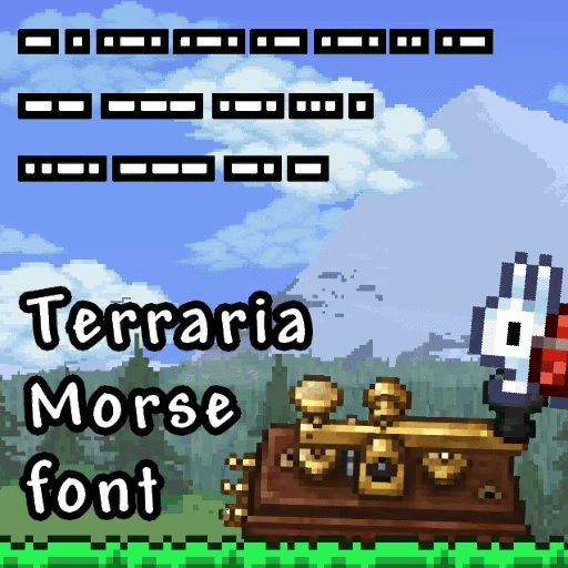 Morse font preview
