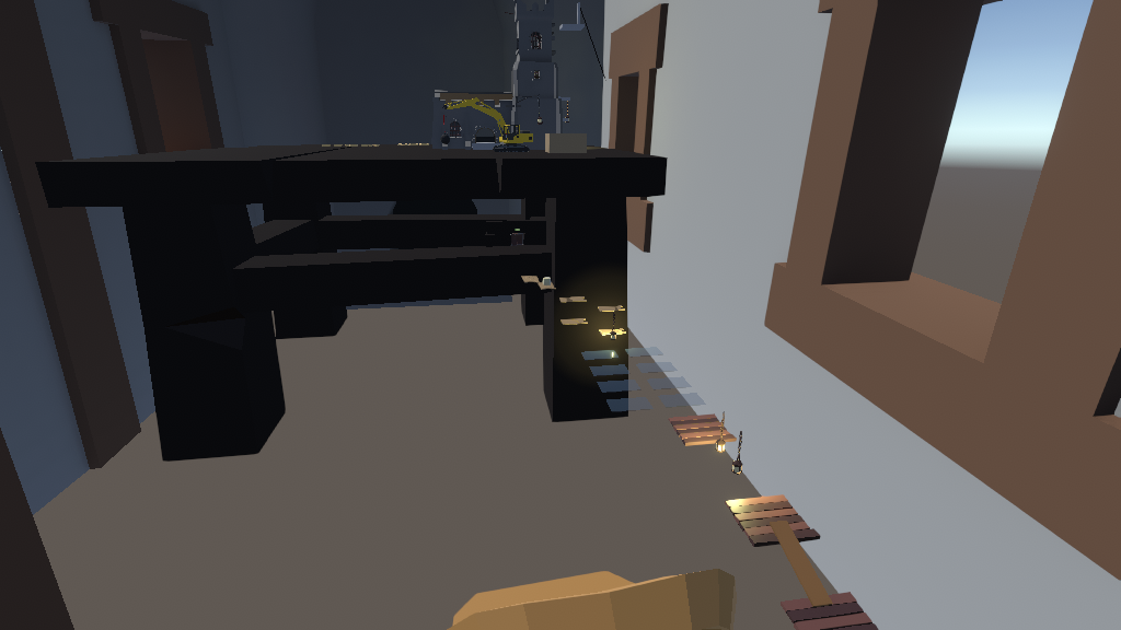parkour in a big house