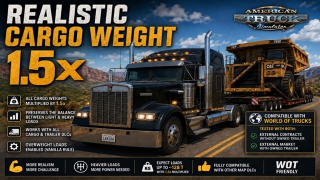 Realistic Cargo Weight 1.5x