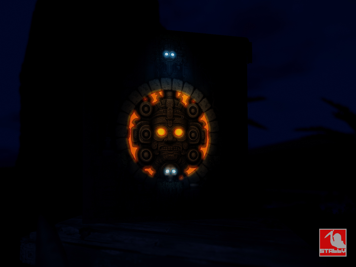 Forbidden Mayan Temple Garage Door thumbnail 6