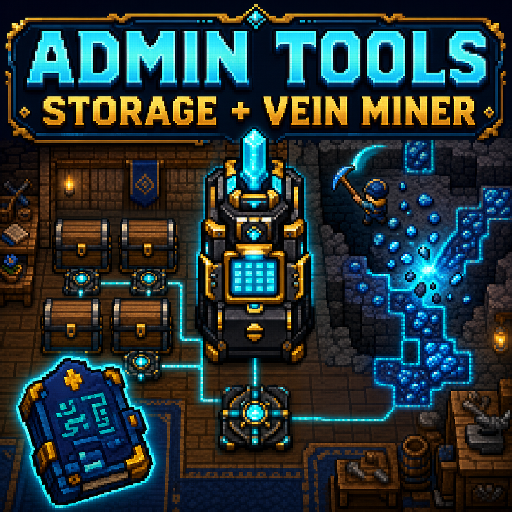 Admin Tools Storage and Vein Miner