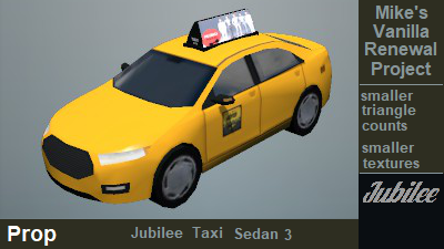 taxi jubilee sedan 3 prop