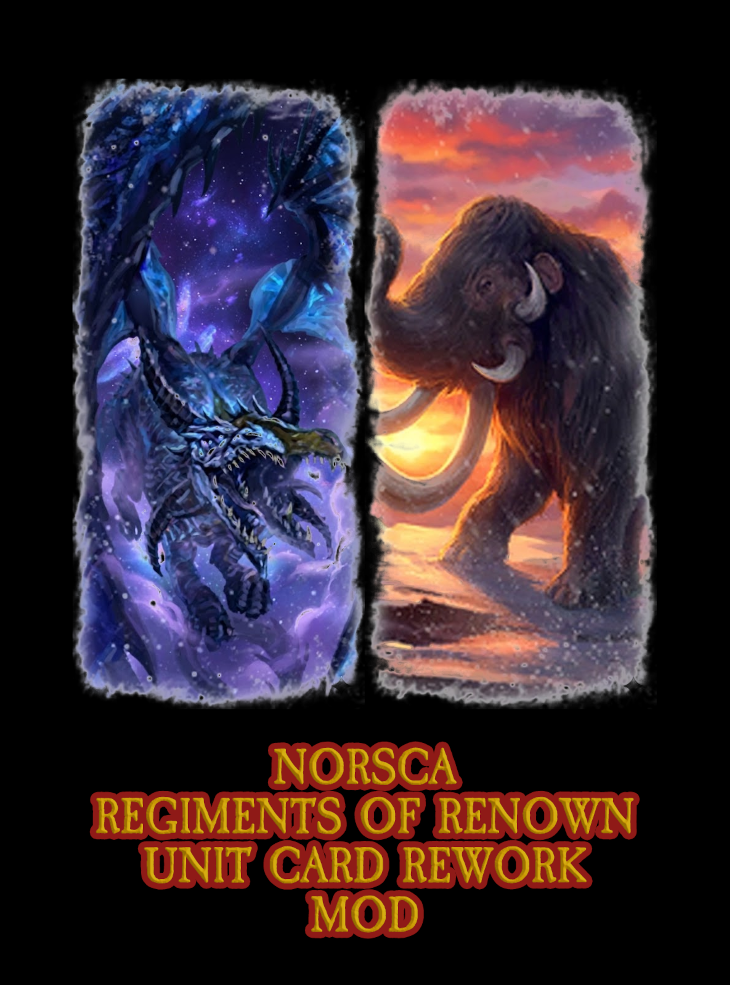 Norsca Regiments of Renown unit card rework mod