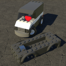 LEGO Vehicle, Base 11650 (dark grey)