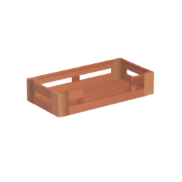 Rectangle Crate - open front