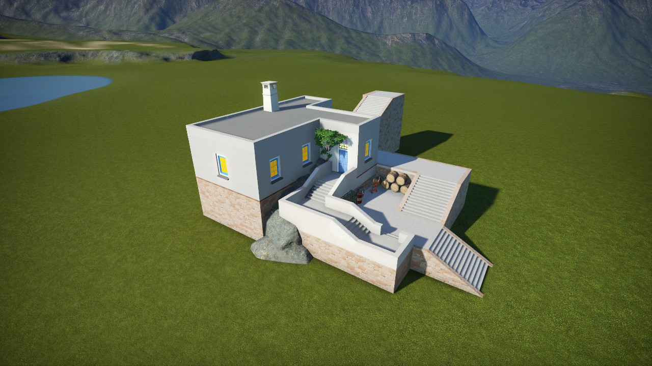 Traditional Greek House.