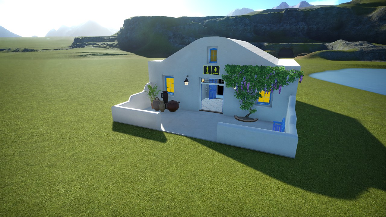 Greek Toiletbuilding.