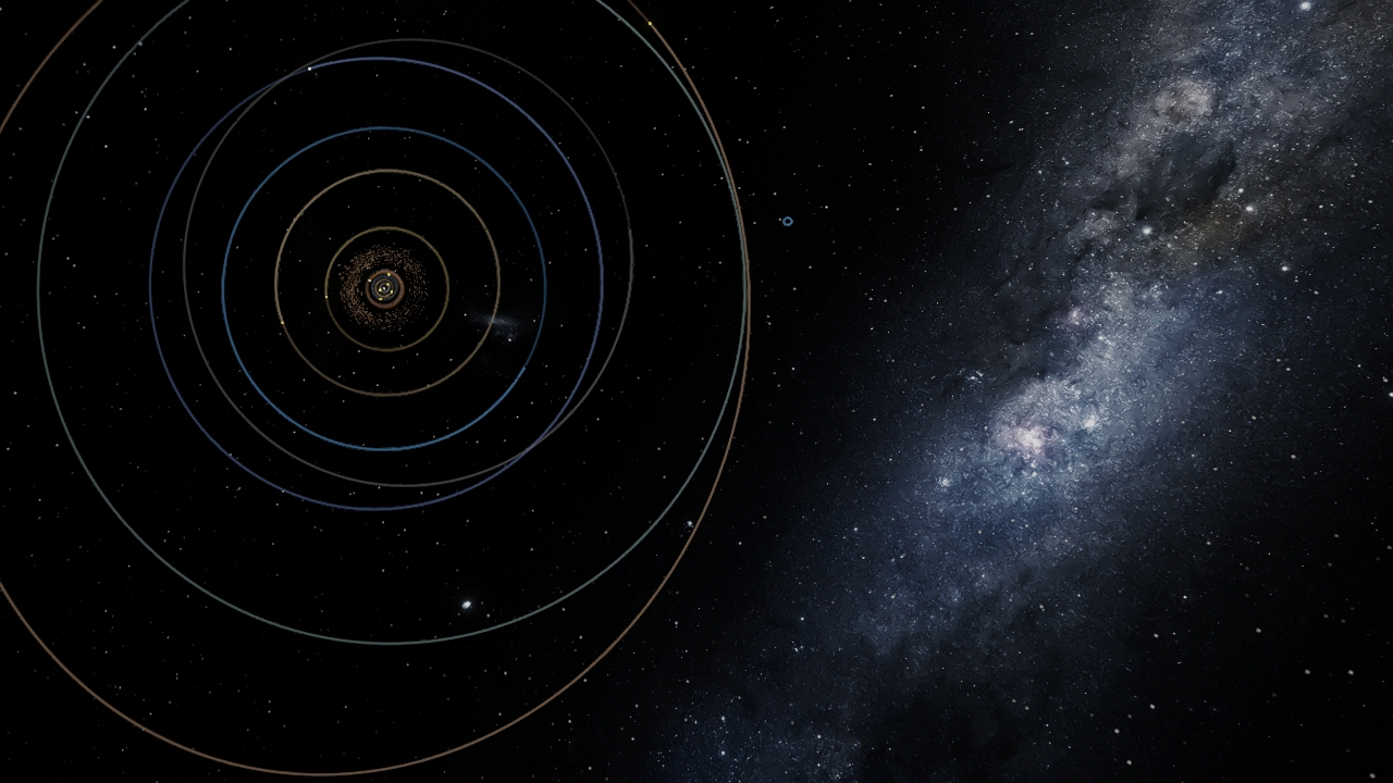 Solar System 4.5 billion years ago