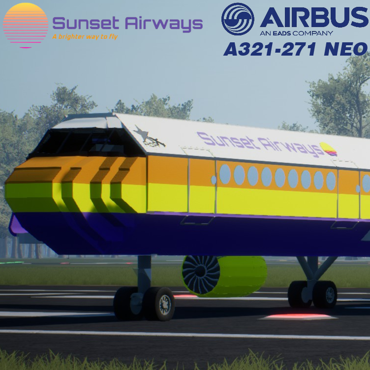 Softbody AIR LINER Airbus A321-271 NEO Sunset Airways