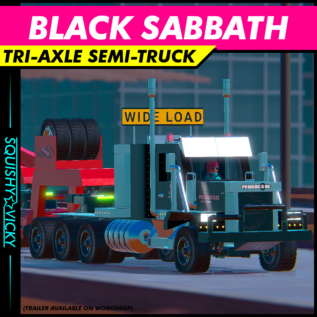 [SQUISHY] Black Sabbath - Tri-Axle Semi-Truck