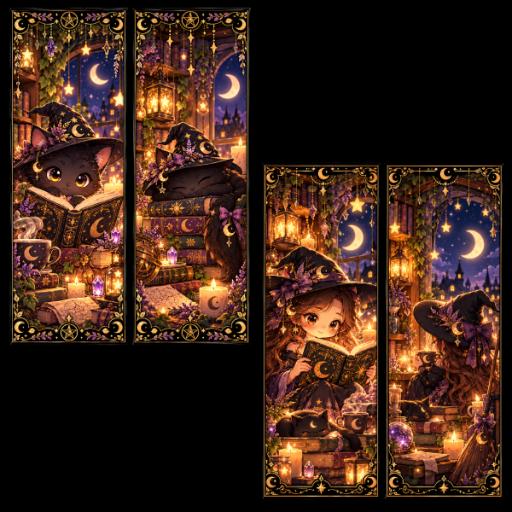 2 Lesezeichen Witchy preview