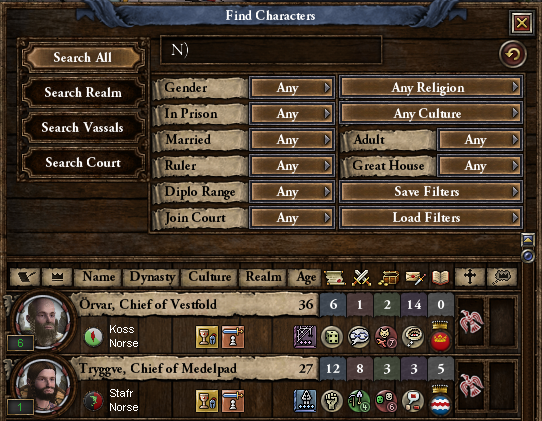 Filterable all Artifacts at Once, - Norse, Not Germanic Version