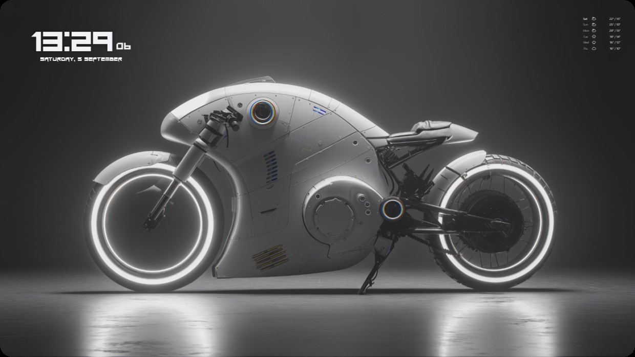 Futuristic Motorcycle