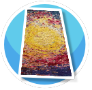 Sunburst Abstract Rug Long