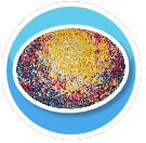 Sunburst Abstract Rug Circle