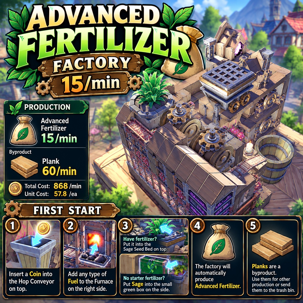 Advanced Fertilizer Factory — 15/min | Compact
