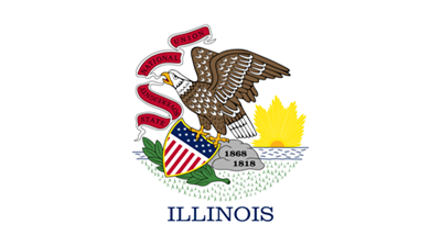 The flag of the state of Illinois