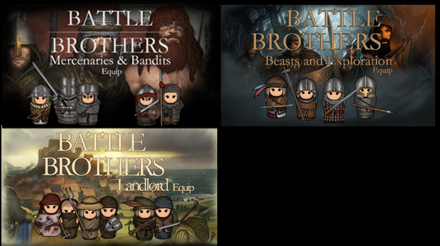 Battle Brothers Mercenaries and Bandits Equip