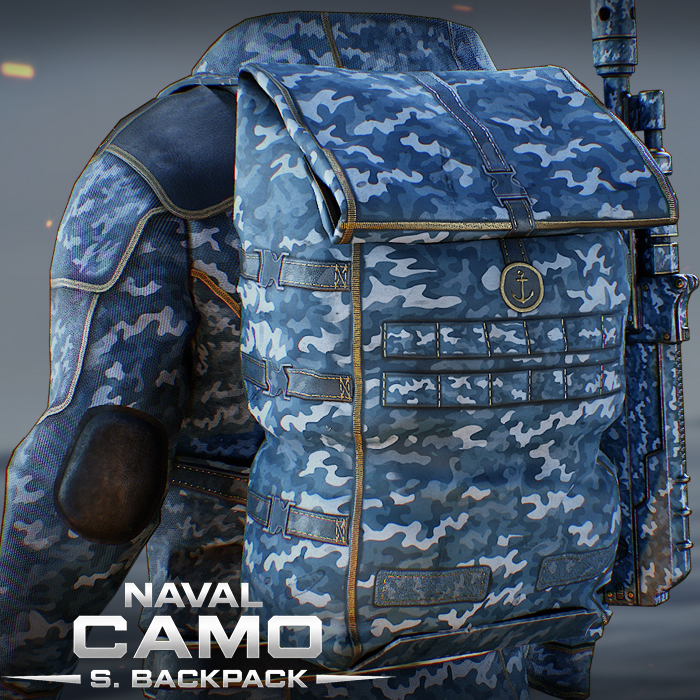 Naval Camo Small Backpack