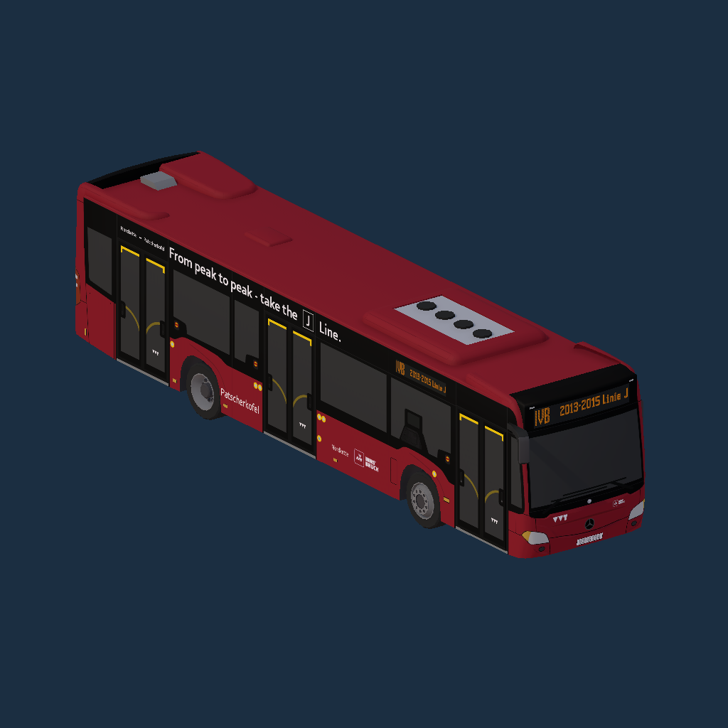 VVT IVB Innsbruck - MB C2 (Euro VI) '12 (3D) - Linie J Werbung - Bj 2013-2015