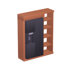 Modern Fridge in Shelf