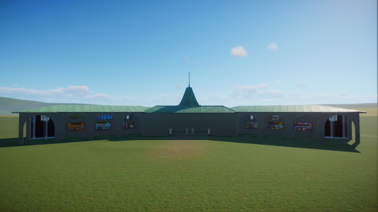 Classic zoo entrance with shops and toilets preview