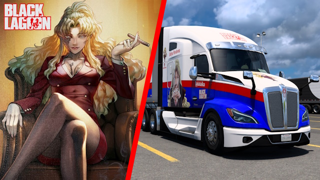 Kenworth T680 2022 Balalaika - Black Lagoon [Combo Skin]